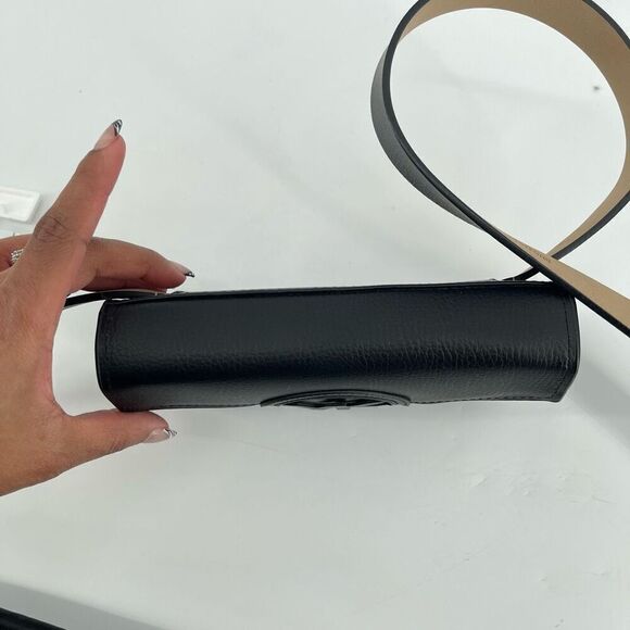 Michael MICHAEL KORS Women’s Black Leather Logo Crossbody Buckle Belt Bag L/XL - Picture 15 of 16